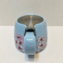 Vintage Alfred Ceramic Stainless Steel Teapot Infuser Blue Pink Cherry Blossoms - £11.53 GBP