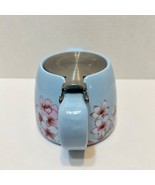 Vintage Alfred Ceramic Stainless Steel Teapot Infuser Blue Pink Cherry B... - £11.54 GBP