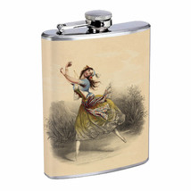 Vintage Gypsy Woman D3 Flask 8oz Stainless Steel Hip Drinking Whiskey - £11.63 GBP