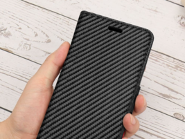 for iPhone 12 11 Pro Max mini XS XR 6 7 SE 8 CarbonFiber Leather Flip cover case - £47.05 GBP