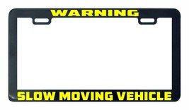 Warning slow moving vehicle license plate frame holder tag - £5.48 GBP