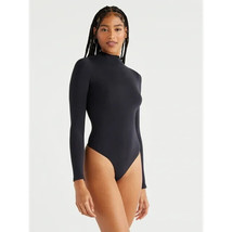 Scoop Women&#39;s Seamless Mock Neck Bodysuit with Long Sleeves - Size XS - £16.01 GBP