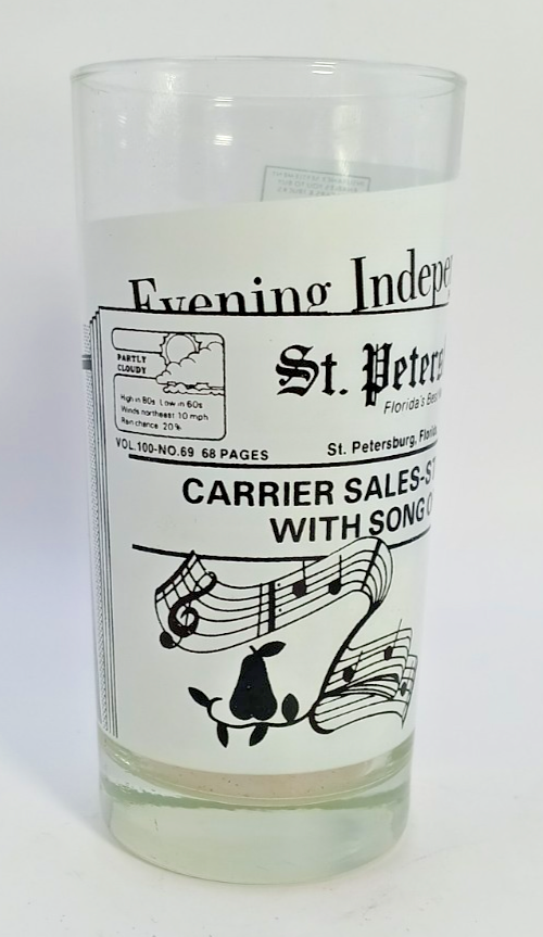 Vintage 1983 St. Petersburg Times 16oz Glass. Item image 4