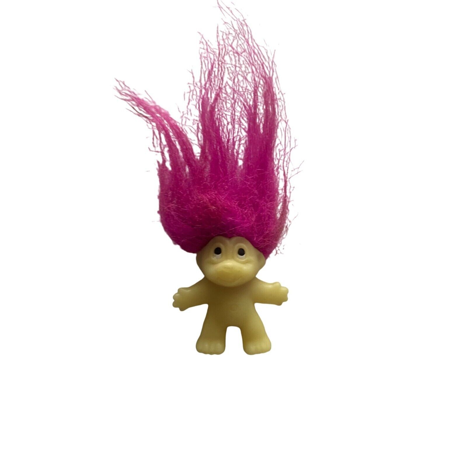 Russ Berrie Purple Hair Troll Pencil Topper 1.5 in Tall - £6.14 GBP