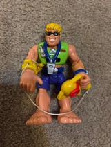 Mattel Vintage Rescue Hero Sandy Beach Action Figure Toy 2002 Lifeguard 6 inches - £5.93 GBP