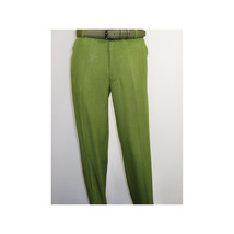 Men Silversilk 2pc walking leisure Matching Suit Italian woven knits 51011 Green image 7