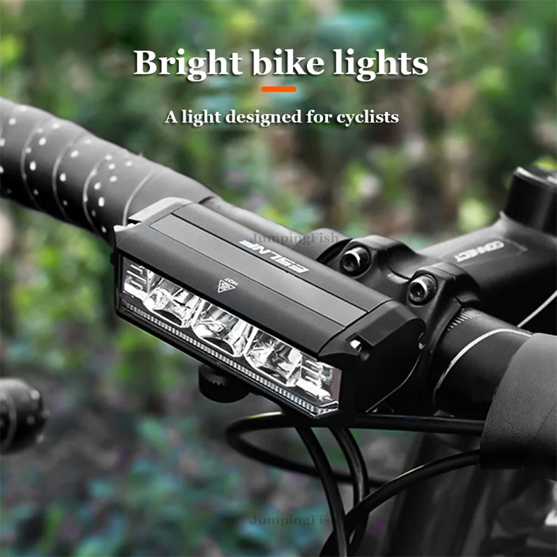 1800LM 3 Leds MTB Bicycle Lights 2000MAH Rechargeable Bike Light Flashlight - £20.99 GBP