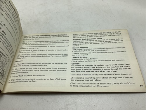 1974 PLYMOUTH SATELLITE OWNERS OPERATORS Item image 9