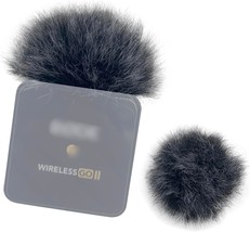 Mic Windshield Pop Filter Wind Muff For Rode Wireless Go 2 Dual, Black And White - £27.76 GBP