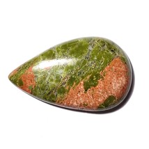 39.07 Carats TCW 100% Natural Beautiful Unakite Jasper Pear Cabochon Gem By DVG - £11.74 GBP