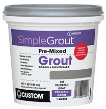 Building Products PMG165QT Quart Pre-Mixed Grout- Delorean Gray - $37.05