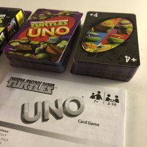 UNO Card Game TMNT Edition Teenage Mutant Ninja Turtles w/ Special Rule Complete - £6.32 GBP