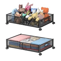 Under Bed Storage Containers, Under Bed Shoe Storage With Wheels, Foldable Bedro - $61.99