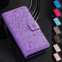 Flower Leather Flip Wallet Card Slot Case Cover for Samsung A51/A71/A81/A21/A70e - £43.80 GBP