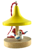 German Birdhouse Carousel Ornament #191 Yellow Top - £30.78 GBP