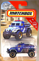 2018 Matchbox 77/125 MBX Rescue 21/30 ROAD RAIDER Blue w/Black 8 Spoke Gold Rims - £7.03 GBP
