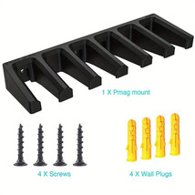 Solid ABS 6X Standard PMAG Wall Mount, Mag Holder, Family Magazine Stora... - $12.93