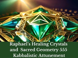 Raphael&#39;s Healing Crystals and Sacred Geometry 555 Kabbalistic Attunement - £21.10 GBP