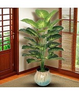Artificial Tropical Plants 24 Large Leaves Indoor Outdoor Pot Not Includ... - $36.26 CAD