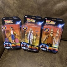 NECA Back To The Future Marty Doc Biff 6&quot; Action Figure Toony Classics Set of 3 - £30.50 GBP
