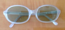 Euc Vtg Suntimer S-617 Pearlescent White Sunglasses Frames Made In The Usa - £62.14 GBP