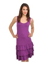 Peter Nygard Women&#39;s Purple Sleeveless Tiered Tank Stretchy Casual Dress XL - £30.74 GBP