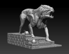 File STL,OBJ for 3D Printing Predator Dog Model 3D Printing Miniature As... - £1.33 GBP
