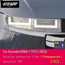 For IONIQ 5 2022-2023 Car Exterior Headlight Anti-scratch TPU PPF Protective Fil - £53.52 GBP