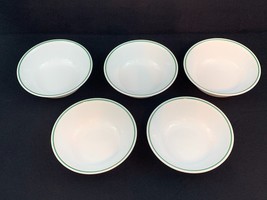 MINT! 5 Corelle Holly Days Cereal Soup Bowls Christmas Coupe 6 1/4” Gree... - £13.06 GBP
