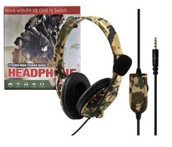 Gaming Headset for PS4, XBOX ONE - Camouflage Yellow - £17.90 GBP