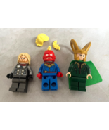 LEGO minifigures Captain Marvel w Helmet Marvel Avengers 76153 Thor Loki... - £23.31 GBP