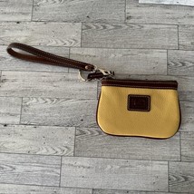 DOONEY &amp; BOURKE MEDIUM WRISTLET LEATHER WALLET COLOR YELLOW Never Used - $45.34