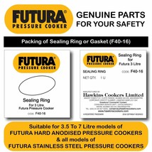 2 Piece X Hawkins FUTURA Sealing Ring Gasket 3 L Cooker, F40-16  FREE SHIP - $15.67