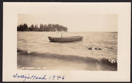 Steuben, Maine RPPC - Fisherman&#39;s Boat at Dolly Head Real Photo Postcard - £10.00 GBP