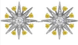 Victorian Style Rose Cut Star Diamond Earring, Art Deco Earring, Star Earring - £159.93 GBP