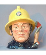 Royal Doulton THE FIREMAN D6839 Small Character Jug 1989 Limited Edition... - $47.80 CAD