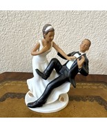 Wedding cake topper  Weddingstar Bride Groom African America Couple - $516.88 MXN