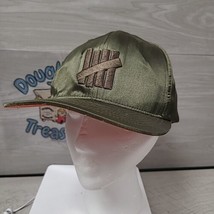 Undefeated Hat Cap Snap Back Olive Green Satin UNDFTD Mens Orange Lining... - £27.52 GBP