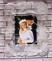 MIKASA Victorian Crystal Wedding Picture Frame 12”x15” Fits 6”x8” Photo - £19.41 GBP