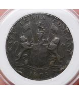 Madras Presidency East India Company 1803 Copper 20 Cash Coin - $19.59