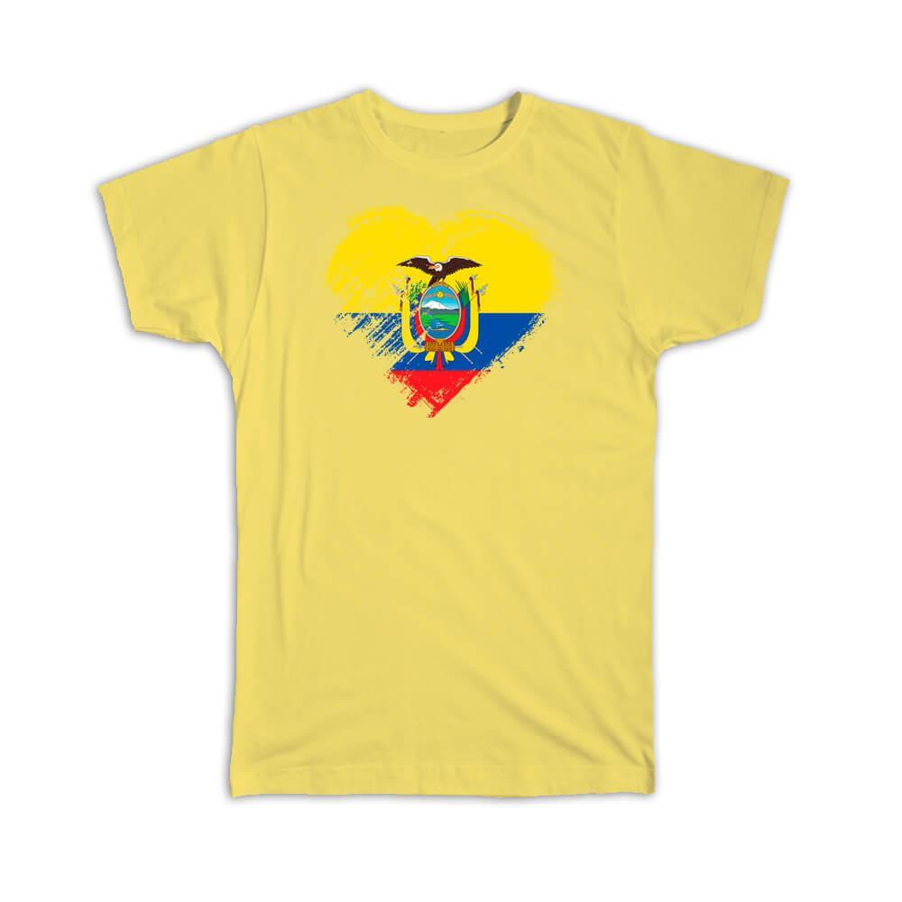 Ecuadorian Heart : Gift T-Shirt Ecuador Country Expat Flag Item image 10
