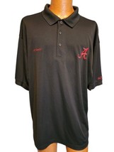 Alabama Crimson Tide Polo Shirt Mens XL Black Columbia PFG Omni Shade Football - £19.97 GBP