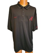 Alabama Crimson Tide Polo Shirt Mens XL Black Columbia PFG Omni Shade Fo... - £19.65 GBP