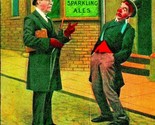 Alcohol Drunk Clown Comic Prepare to Meet thy Doom Bamforth Co 1910s Pos... - $10.84