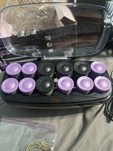 CONAIR Heat Waves Hot Rollers Curlers 12 Flocked Jumbo &amp; Large Model CHV14X - $19.79