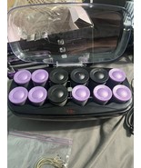 CONAIR Heat Waves Hot Rollers Curlers 12 Flocked Jumbo &amp; Large Model CHV14X - $370.47 MXN