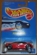 1992 Hot Wheels &quot;Audi Avus&quot; Collector #453 Mint Car On Sealed Card - £3.93 GBP
