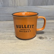 Bulleit Bourbon Ceramic Coffee Mug Orange W/Black Rim - £4.03 GBP