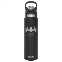 DC Batman Logo Engraving 24 Oz Stainless Steel Tervis® Bottle Black - £33.86 GBP