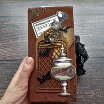 Halloween junk journal handmade Spooky journal Witch junk book for sale ... - $500.00